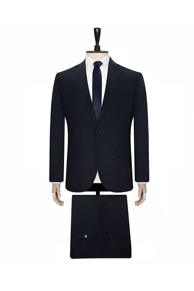 SÜVARİ Άνετη εφαρμογή 6 Drop Plain Navy Blue κοστούμι