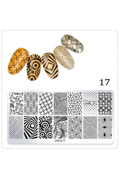 BEAUTY BOX COSMETIC Geometrik Desenler Nail Art Stampa Plakası Tırnak Stampas...