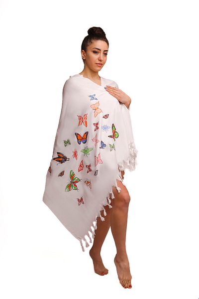 ZEYZEN Prosop de plajă Peshtemal Baie de mare șezlong Husă prosop Peshtamal (fluture)