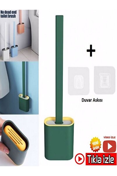 mrtbilisim Силіконова щітка для чищення туалету Фанянс Щітка для чищення Ванна кімната Чистячий засіб Силіконова щітка