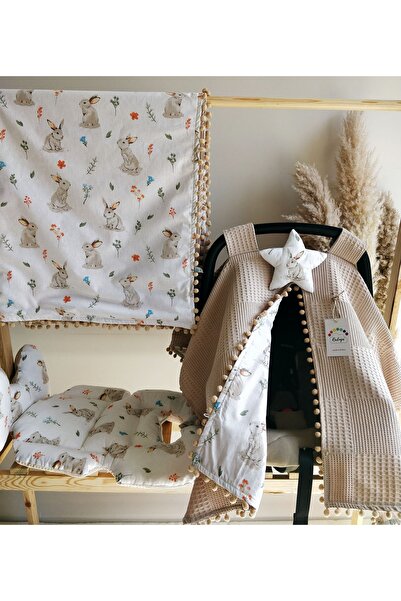 Raduga Collection غطاء عربة أطفال مزدوج الجوانب + وسادة عربة أطفال + بطانية أ...