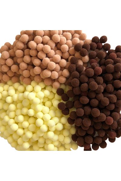 Yumuşakkeçe Plush Pompom 3 Colors 1 Cm 150 Pieces