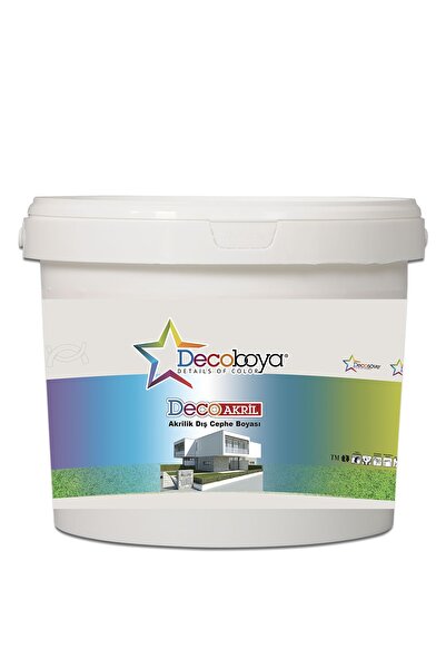 DecoBoya Deco Akril Akrilik Dış Cephe Duvar Boyası 10 Kg Tüm Renkler