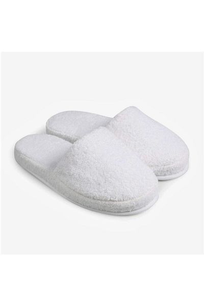 HİSARAKSESUAR Tipuri de papuci Papuci de prosop cu talpă înaltă, papuci de baie Ecru – papuci