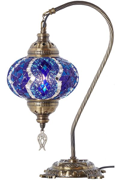 Demmex Mosaic Desktop Lampshade Authentic Decor Lamp Night Light
