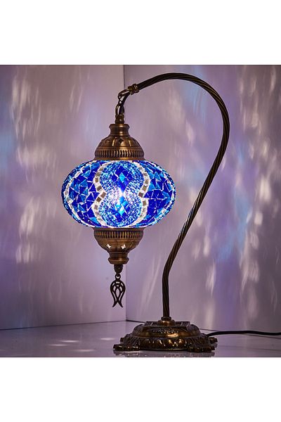 Demmex Mosaic Desktop Lampshade Authentic Decor Lamp Night Light
