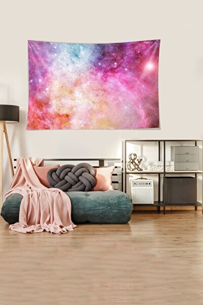 on the clouds Space Themed Dust Cloudy Stain Resistant Velvet Textured Fabric Wall Cloth Wall Carpet Tapestry