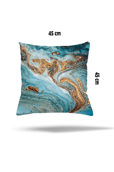on the clouds Geometric Marble Patterned African Hidden Zippered Pillow Case