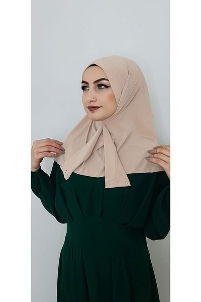 R&S modibone Snap Fastener Ready Shawl Hijap Χρώμα δέρματος