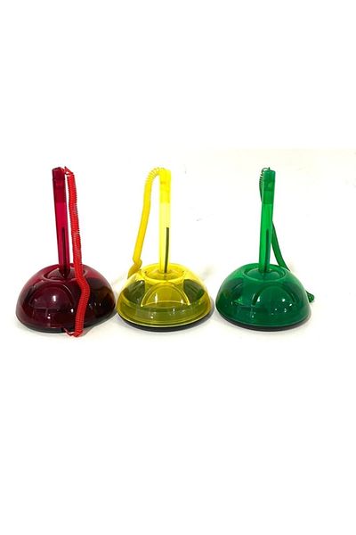 Masis Spiral Desktop Ballpoint Pen with Business Card Holder 3 Pieces