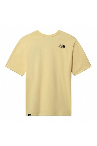 THE NORTH FACE تي شيرت نسائي أصفر فاخر مريح