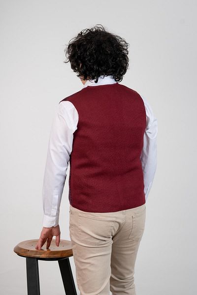 AKÇAYLAR Slimfit Patterned Men's Knitwear Vest
