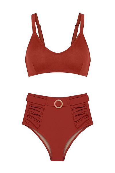 AQUELLA V Cut Tile Bikini Set