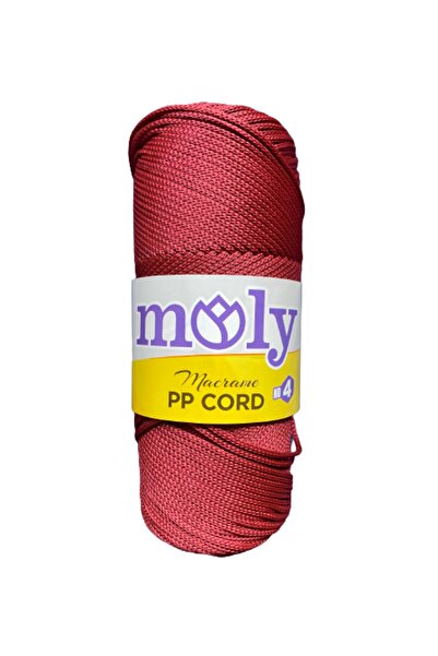 Moly Pp Cord Polyester Makrome Ip No:4 200gr Bordo 114