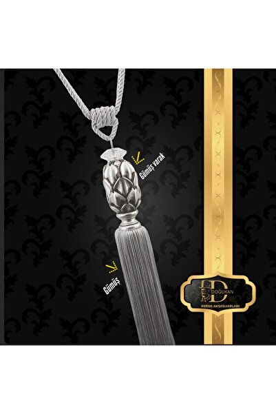 Doğukan perde aksesuarları Brç-206 Brașol Cap Foi de argint - Ip Silver (1 buc)