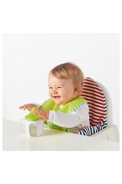 IKEA Börja Baby Water Bottle Feeding Cup Green White