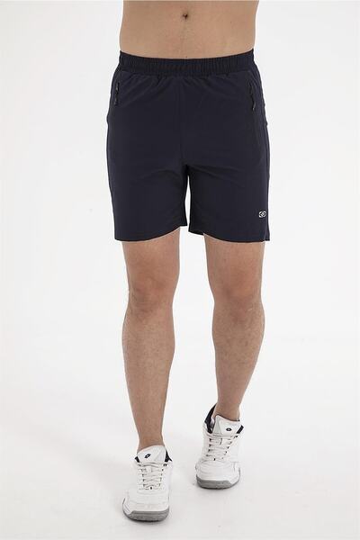 CROZWİSE Spor Lycra- Erkek Likralı Lacivert Spor Şort - 3164-01