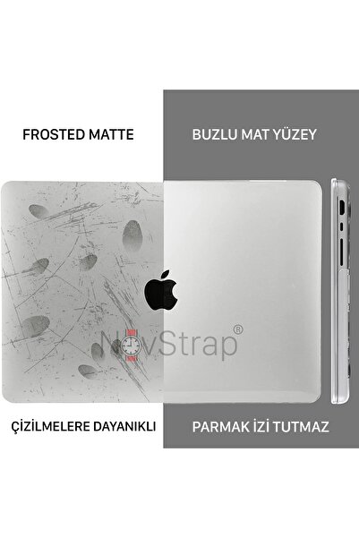 NovStrap Macbook Pro 14 Inç 2021 M1 Pro/max A2442 Uyumlu Kılıf Kapak Matte Anti Fingerprint