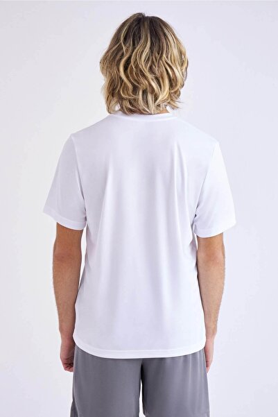 Kappa Men's T-shirt White Black 341f1ew