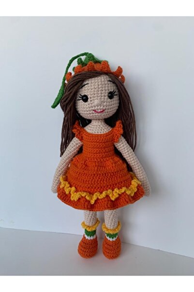 OYUNCAKPARK Kabak Çiçeği Bebek Amigurumi Organik Oyuncak