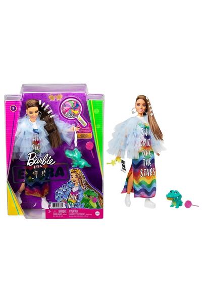 mattel Barbie Extra Fırfırlı Ceket Moda Ve Saç Tasarımı Bebek Gyj78