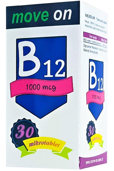 Move On Vitamin B12 1000 Mcg - 30 Sublingual Microtablets