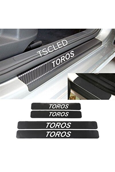TSC Auto Taurus Carbon Door Sill Protection Sticker (4 Pieces)
