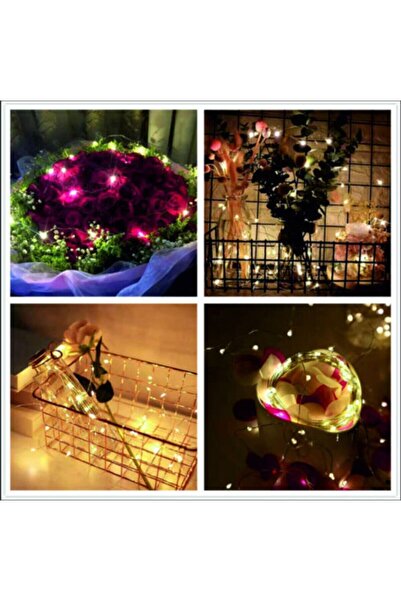 DDTREND Piller Dahil Peri Led Çok Amaçlı Dekoratif Aydınlatma 3 Metre Sarı Işık