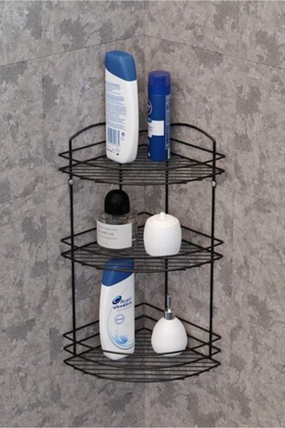 Vip Home Concept Banyo Köşe 3 Katlı Duş Rafı 60cm