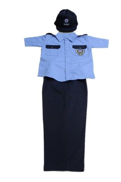 Bkmc Costum albastru de poliție pentru copii
