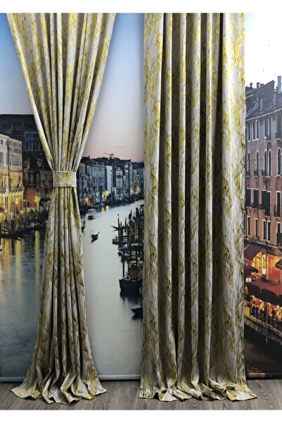 rendecioğlutekstil Rencecioğlu Tekstil Fon Perde Imza Desen 2 Adet 130*270 Dü...