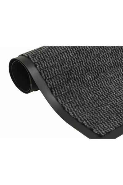 tiritoğluhome Nem Alıcı Paspas 60x90 Kaymaz Taban Gri(dört Köşesi Lastikli)