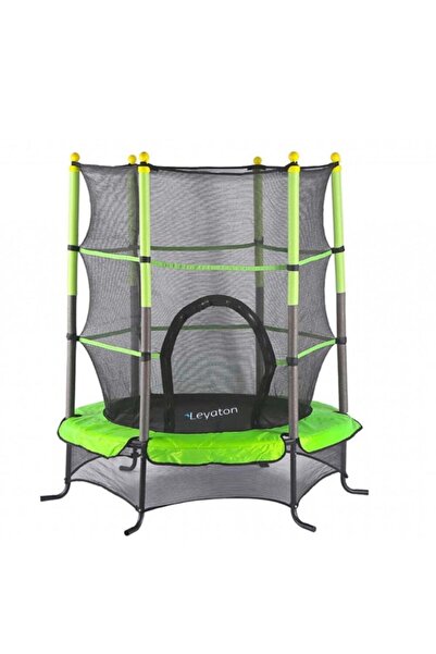 Leyaton Fileli Korumalı 140 Cm Çocuk Trampolini 55 Inç Trambolin