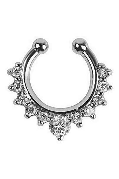 VipBT İkili Set Burun Septum Hızma Kıkırdak Küpe Sahte Fake Piercing