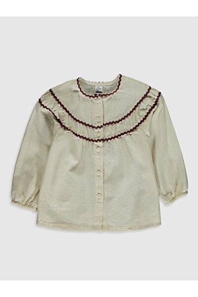 LC Waikiki Kız Bebek Ekru Gömlek