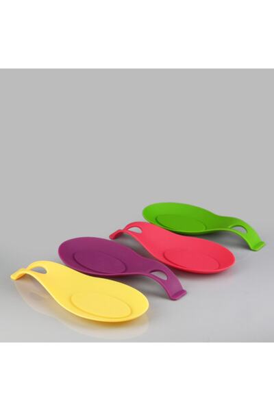 Biomak Kepçe Kaşık Altlığı Silikon Mutfak Tezgah Üstü Kirli Kaşık Altlığı