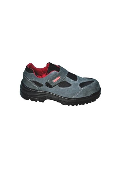 Schuster Erkek Gri Çelik Burunlu İşçi Ayakkabısı Sp300 Süet No:45
