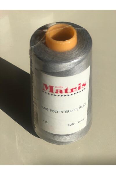 120 No %100 Polyester Dikiş Ipliği Gri 3000 Metre