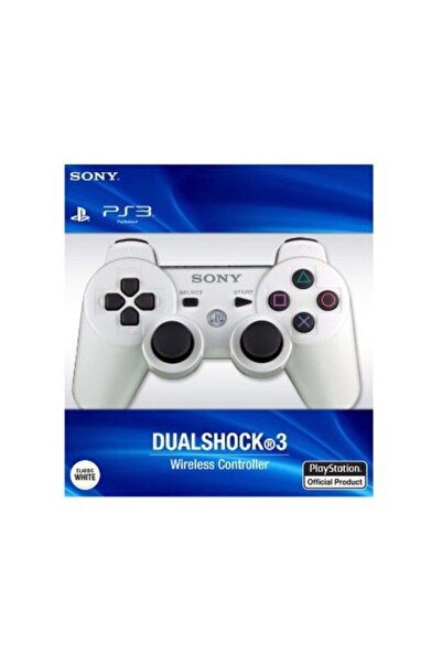 Sony Ps3 Joystick Ps3 Kol Beyaz, 1,5 Mt Şarj Kablosu Dahil