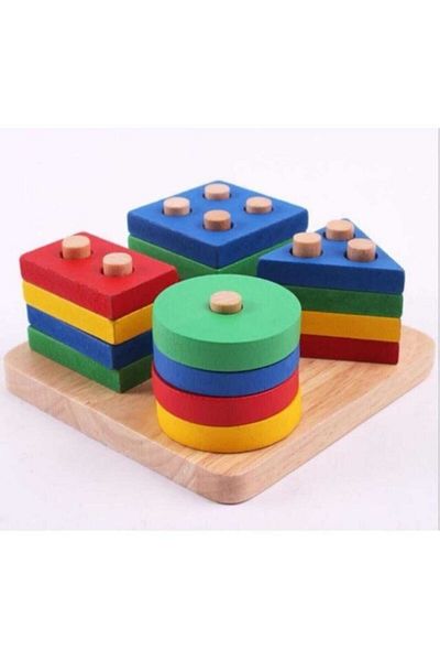 SAMTOYS Wooden Bultak Geometric Shape Placement