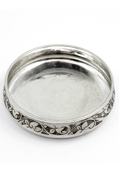 antepya Master Antepte Copper Snack Bowl Pewter-Embroidered-11cm