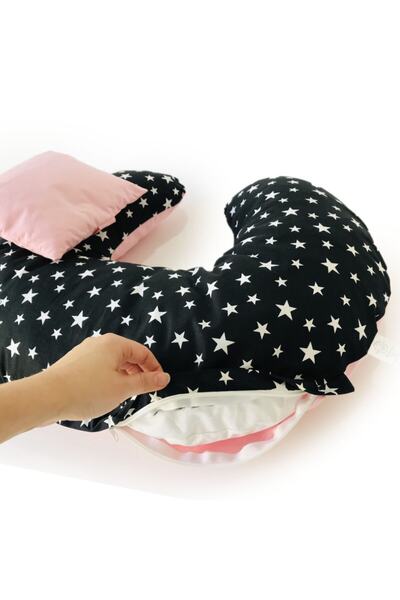 Atölye Eda Exclusive Black Breastfeeding Pillow
