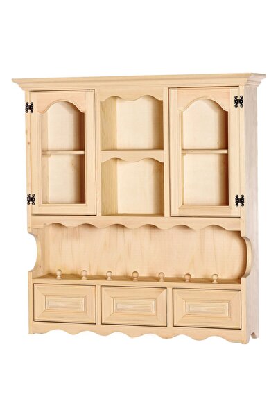 Genel Markalar Ham Ahşap Model Köy Dolabı