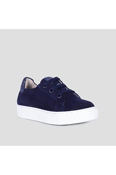 Vola Kids Kız Çocuk Lacivert Fermuar Detaylı Süet Sneaker