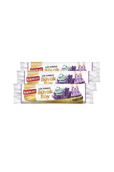 Koroplast Extra Strong Large Size Lavender Scented Drawstring Garbage Bag