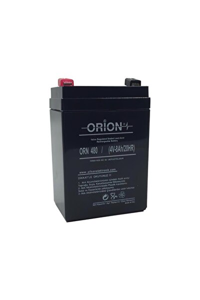 Orion 4v 8ah Bakımsız Kuru Akü