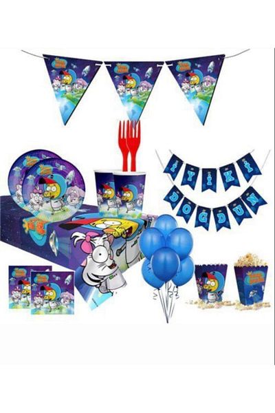 Kikajoy Unisex Blue King Şakir Birthday Concept in Space
