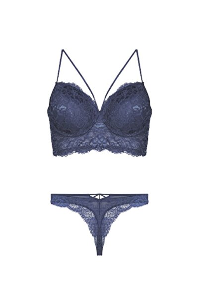 by İGP Жіночий комплект з бюстгальтера без кісточок та трусиків-танго