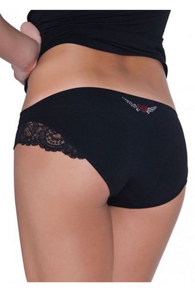 X-Lady Women's Black 3-Piece Panties 1533