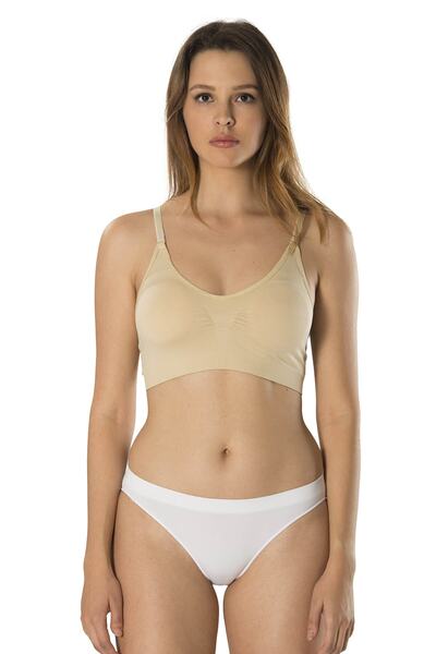 Formactive Sutien de damă Bustier cu bretea ajustabilă pernuțe - Ten 1195